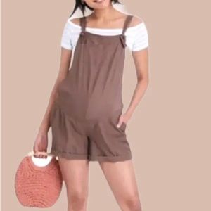 Isabel Maternity by Ingrid & Isabel Women’s Knot Overalls Romper